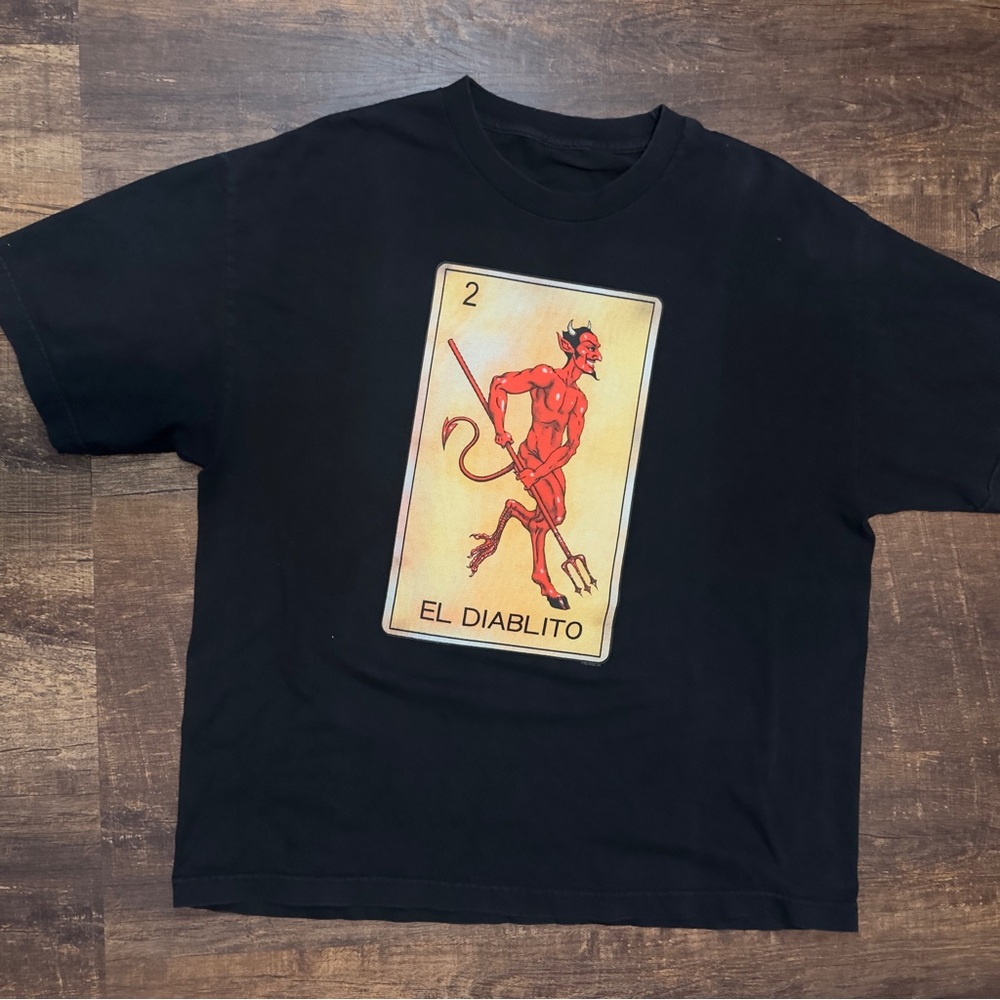 El Diablito loteria black tee ★彡